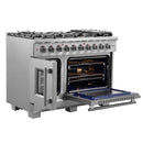 Forno 48-Inch Capriasca Gas Range with 8 Burners, 160,000 BTUs, & French Door Gas Oven in Stainless Steel (FFSGS6460-48)