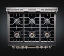 Forza 3-Piece Appliance Package - 36-Inch Dual Fuel Range, 11-Inch Pro-Style Under Cabinet Range Hood, & 24-Inch Dishwasher in Stainless Steel