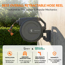 Giraffe Tools 1/2-Inch, 130 Ft. Retractable Garden Hose Reel