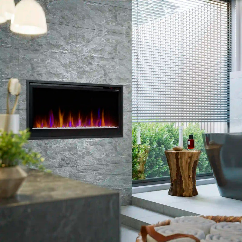 Dimplex Slim Linear 42-Inch Built-in Linear Electric Fireplace (PLF4214-XS)