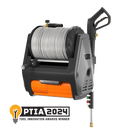 Giraffe Tools Grandfalls Retractable Pressure Washer Pro, 3700 PSI and 100ft Retractable Hose (HP174-G30)