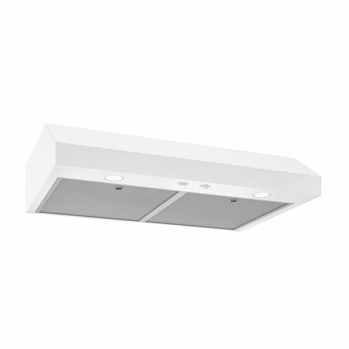 Broan-NuTone Glacier 24-Inch 350 CFM 2-Speed Convertible Under Cabinet Range Hood in White (GLA1243WW)