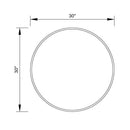 Parrot Uncle Golden Modern Round Framed Wall Mirror (ACC-PWM230308-2)