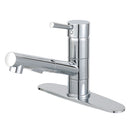 Kingston Brass Gourmetier Concord Single-Handle Pull-Out Kitchen Faucet, Polished Chrome (LS8401DL)