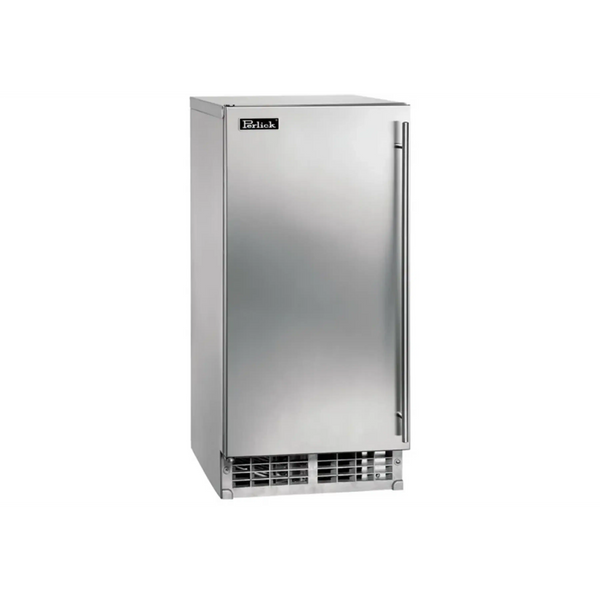 Perlick 15-Inch Signature Series Clear Ice Maker in Stainless Steel Door, Left Hinge, R290 (HP15CI-L)