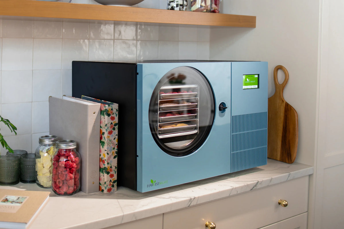 Harvest Right Pale Blue Countertop 360 Freeze Dryer - Lifestyle 10