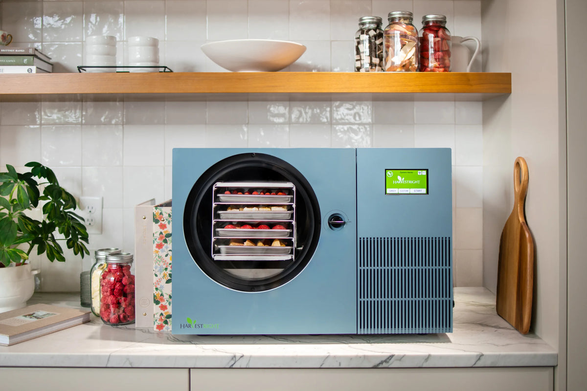 Harvest Right Pale Blue Countertop 360 Freeze Dryer - Lifestyle 12