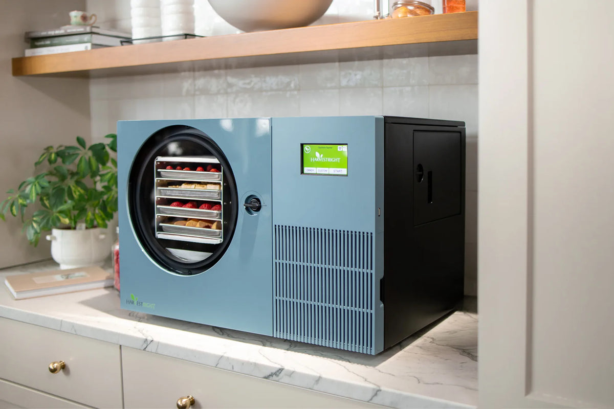 Harvest Right Pale Blue Countertop 360 Freeze Dryer - Lifestyle 2