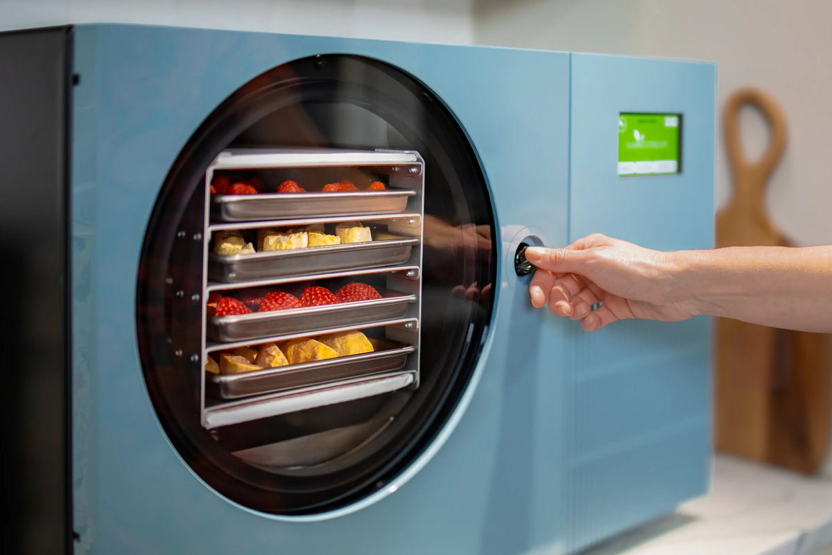 Harvest Right Pale Blue Countertop 360 Freeze Dryer - Lifestyle 6