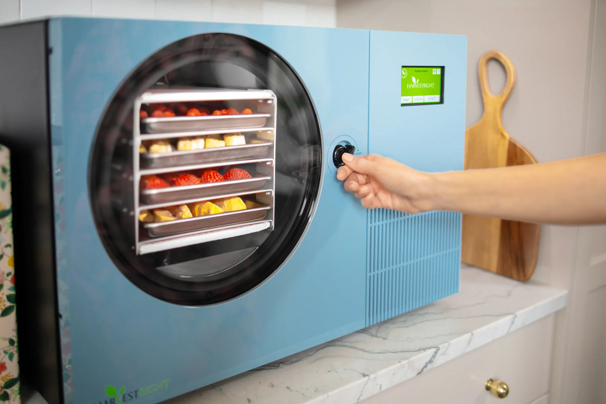 Harvest Right Pale Blue Countertop 360 Freeze Dryer - Lifestyle 7