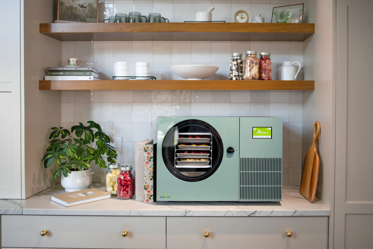 Harvest Right Sage Green Countertop 360 Freeze Dryer - Lifestyle 1