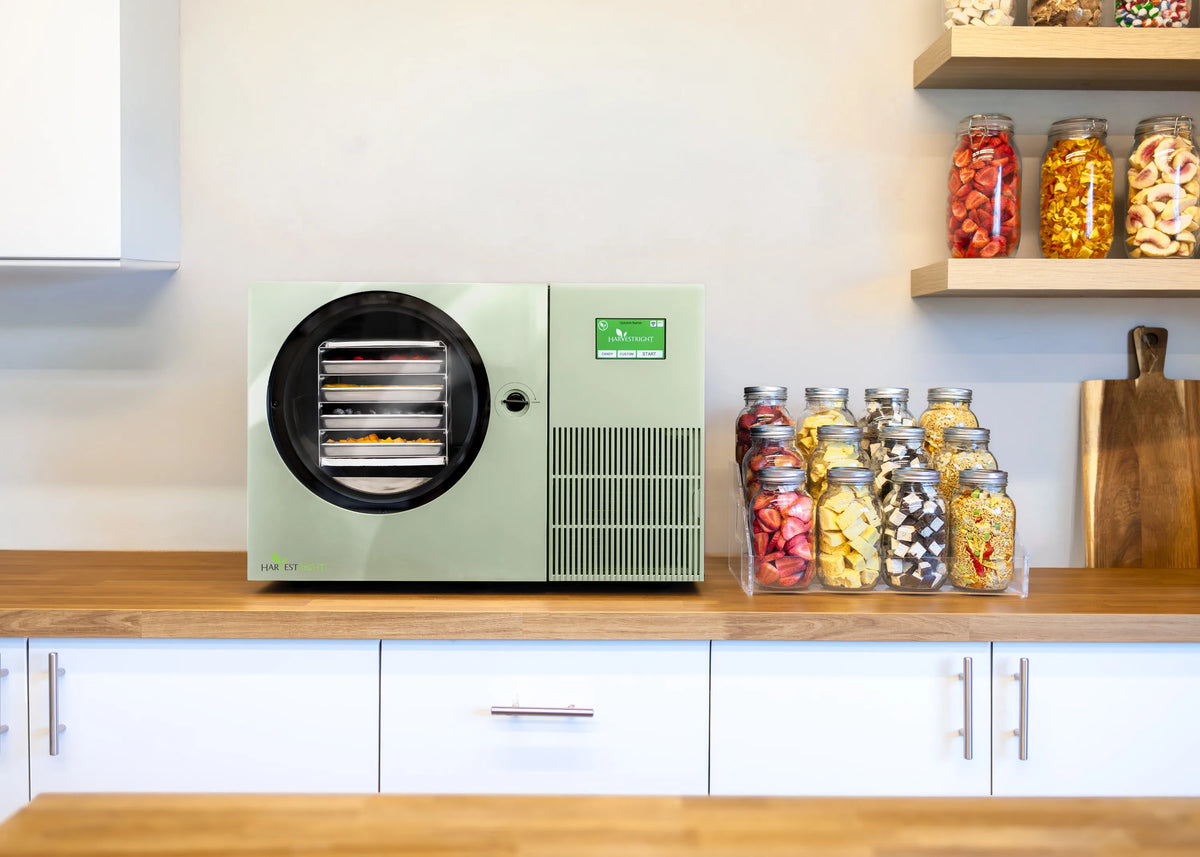 Harvest Right Sage Green Countertop 360 Freeze Dryer - Lifestyle 4
