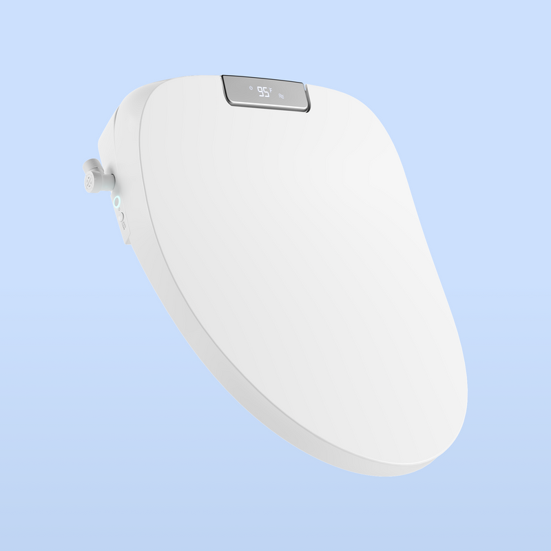 TUSHY Aura Smart Bidet Seat with Temperature Control for Seat, Water & Dryer, Instant Warm Water, Auto Open and Soft Close Lid