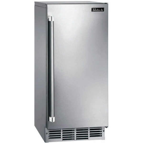 Perlick 15-Inch ADA-Compliant Cubelet Ice Maker in Stainless Steel Door, Right Hinge, R290 (HA15CU-R)
