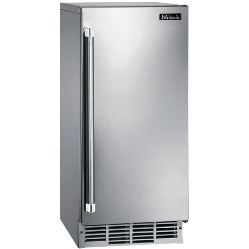 Perlick 15-Inch ADA-Compliant Cubelet Ice Maker in Stainless Steel Door, Right Hinge, R290 (HA15CU-R)