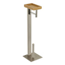 Kingston Brass Edenscape Freestanding Toilet Paper Holder with Storage Shelf, Brushed Nickel (SCC8508)