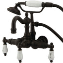 Kingston Brass Vintage 3-3/8-Inch Wall Mount Tub Faucet, Oil Rubbed Bronze (CC1009T5)