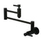 Kingston Brass Concord Wall Mount Pot Filler Faucet, Matte Black (KS8100DL)