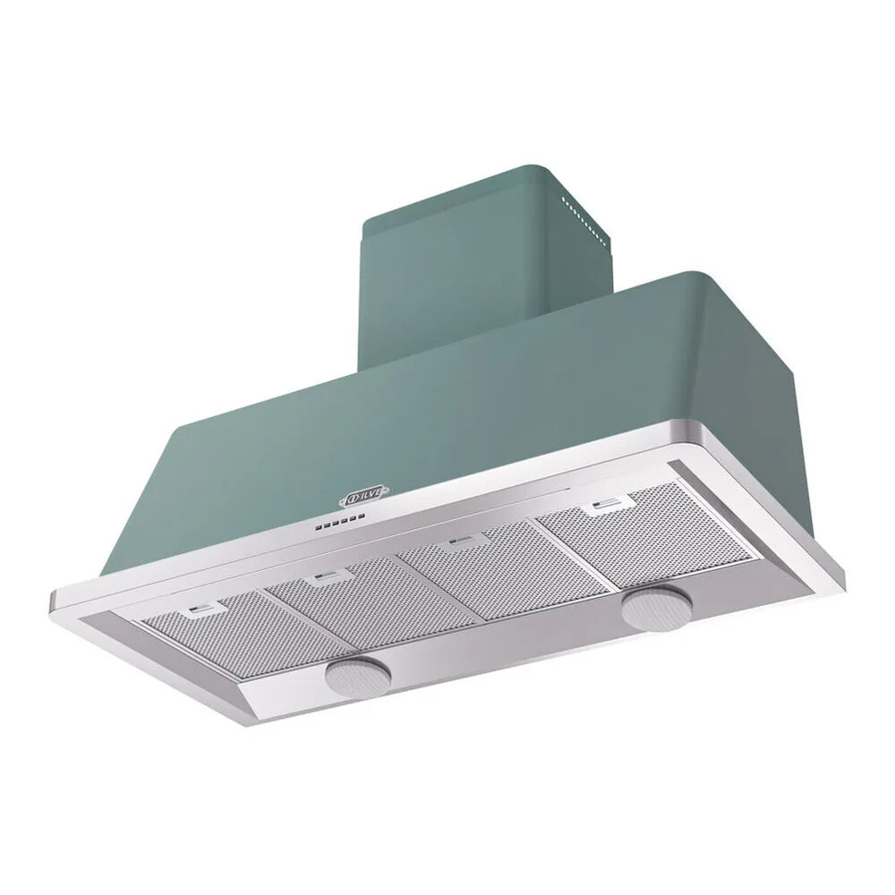 ILVE Majestic 48-Inch 850 CFM Wall Mount Range Hood in Mediterranean Mint (UAM120MM)