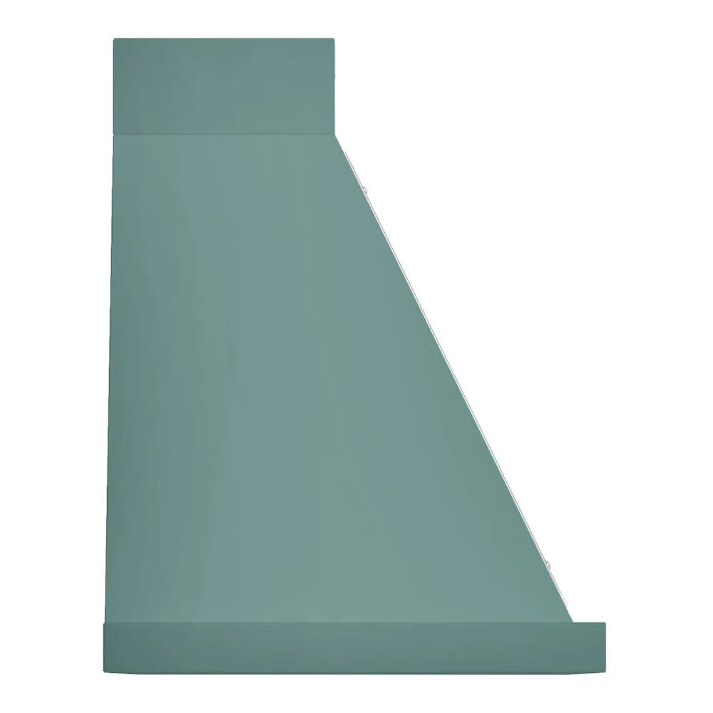 ILVE Nostalgie II 48-Inch 600 CFM Wall Mounted Range Hood in Mediterranean Mint with Burnished Bronze Trim (UANB48MMB)