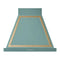 ILVE Nostalgie II 30-Inch 600 CFM Wall Mounted Range Hood in Mediterranean Mint with Brass Trim (UANB30MMG)