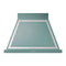 ILVE Nostalgie II 36-Inch 600 CFM Wall Mounted Range Hood in Mediterranean Mint with Chrome Trim (UANB36MMC)