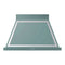 ILVE Nostalgie II 40-Inch 600 CFM Wall Mounted Range Hood in Mediterranean Mint with Chrome Trim (UANB40MMC)