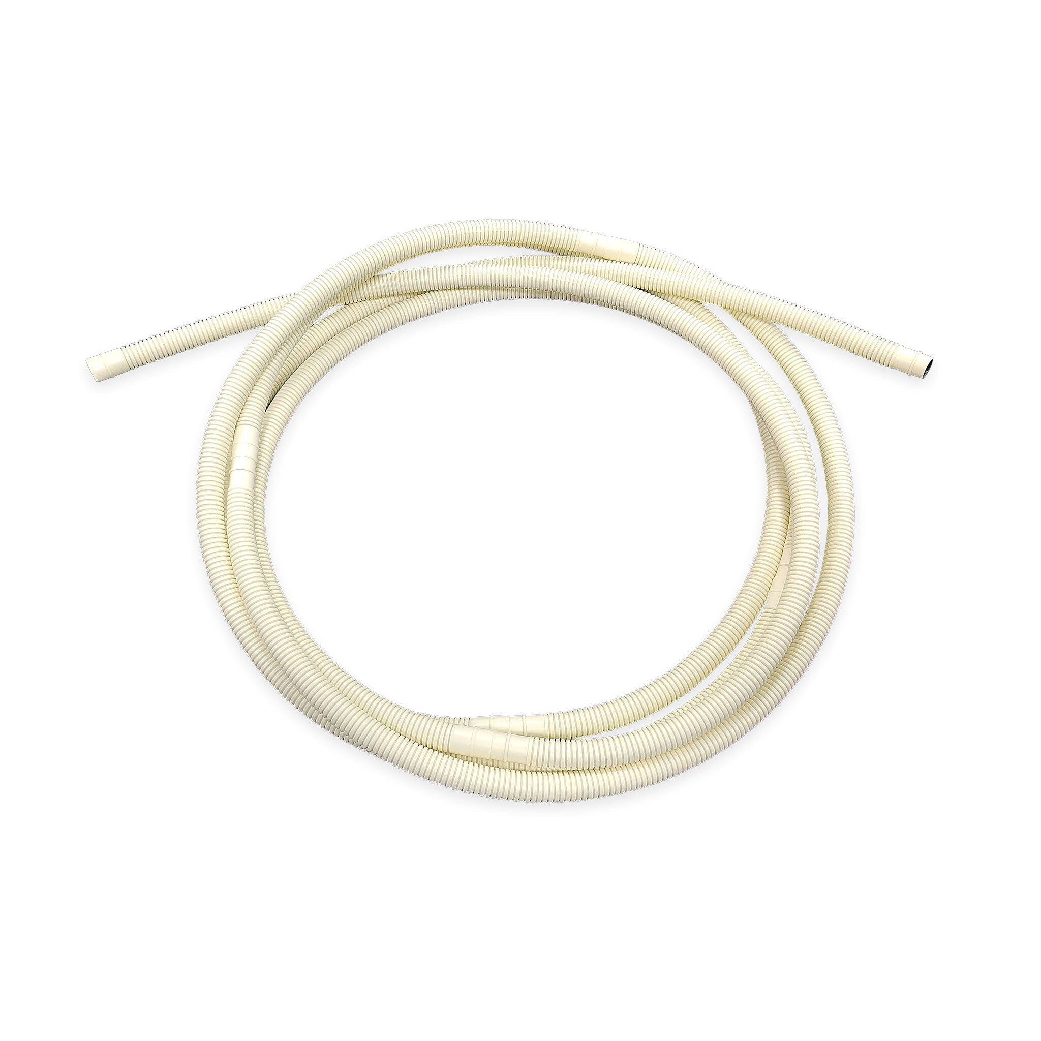 Flexible mini-split line set: light beige insulated tubing coil