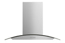 Hauslane Wall Mount Range Hood with Tempered Glass and Stainless Steel (WM-600SS)