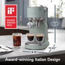 De'Longhi Dedica Duo Pump Espresso Machine with Cold Brew, Frothing Wand in Green (EC890GR)