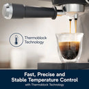 De'Longhi Linea Classic Automatic Espresso Machine with Milk Frother and Pressure Gauge Display (EM450M)