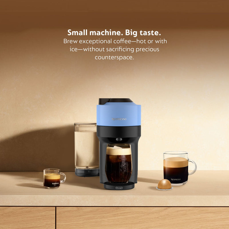 De'Longhi Nespresso Vertuo Pop+ Coffee & Espresso Single Serve in Pacific Blue (ENV92A)