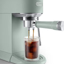 De'Longhi Dedica Duo Pump Espresso Machine with Cold Brew, Frothing Wand in Green (EC890GR)