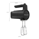 KitchenAid Go Cordless 12V Hand Mixer in Black Matte with Battery, USB-C Cable, Wall Adapter Included (KHMR762BM)