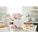 KitchenAid 5-Quart Ceramic Bowl in White Merlaid Lace (KSM2CB5TWM)