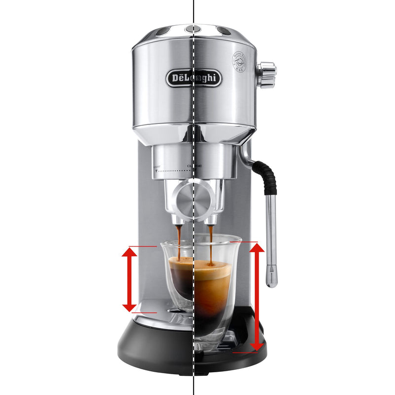 De'Longhi Dedica Arte 15 Bar Pump Espresso Machine with Cappuccino Feature in Stainless (EC885M)