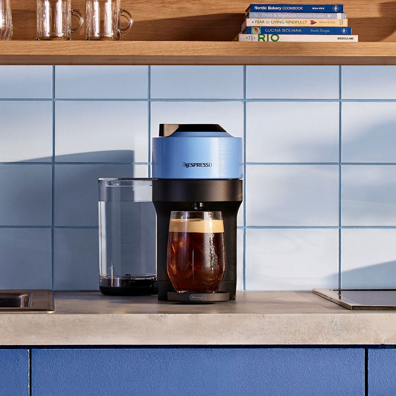 De'Longhi Nespresso Vertuo Pop+ Coffee & Espresso Single Serve in Pacific Blue (ENV92A)