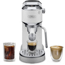 De'Longhi Dedica Duo Pump Espresso Machine with Cold Brew, Frothing Wand in Vanilla (EC890WI)