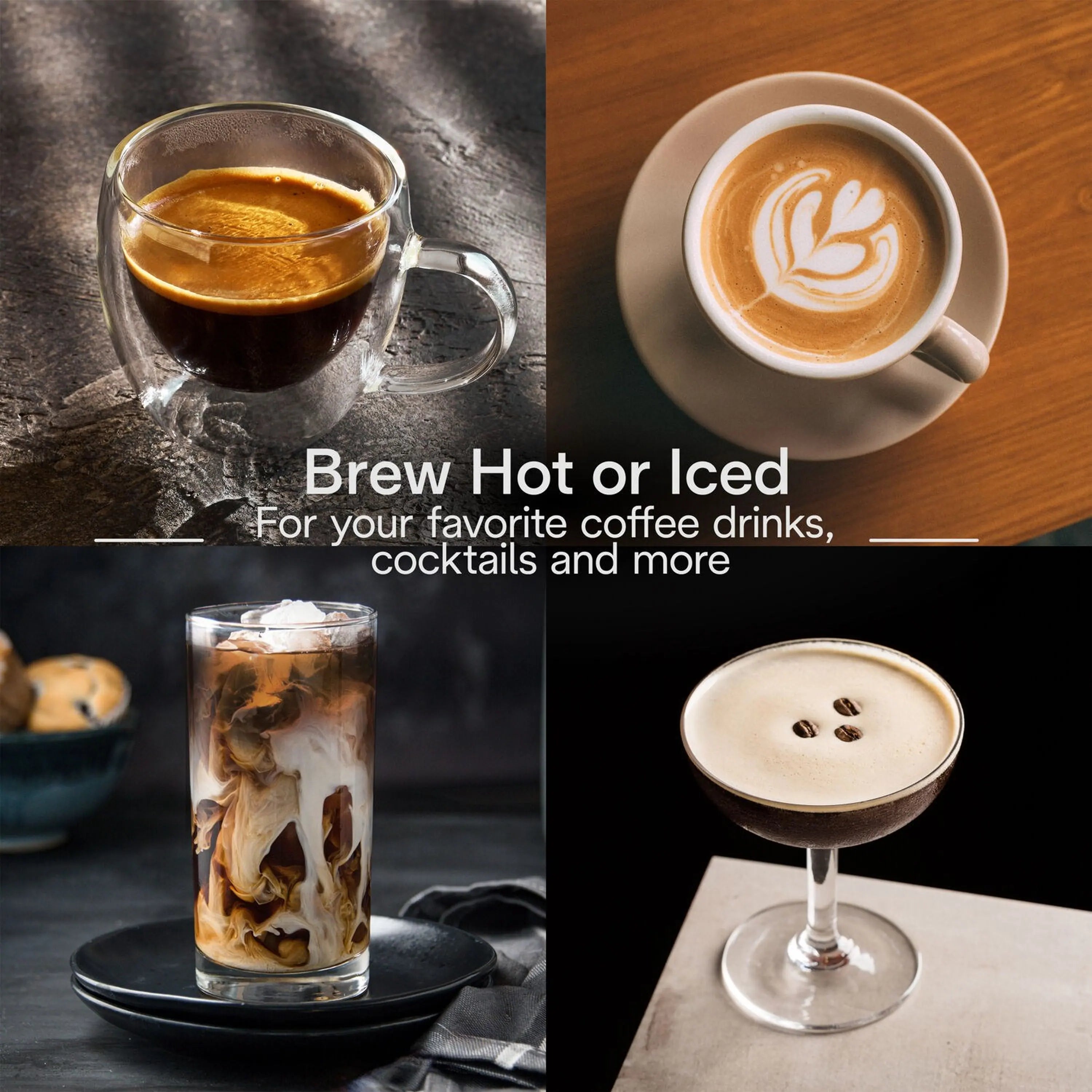 Pink De'Longhi espresso machine with two coffee cups and frothy latte art on top