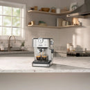 De'Longhi Linea Classic Automatic Espresso Machine with Milk Frother and Pressure Gauge Display (EM450M)