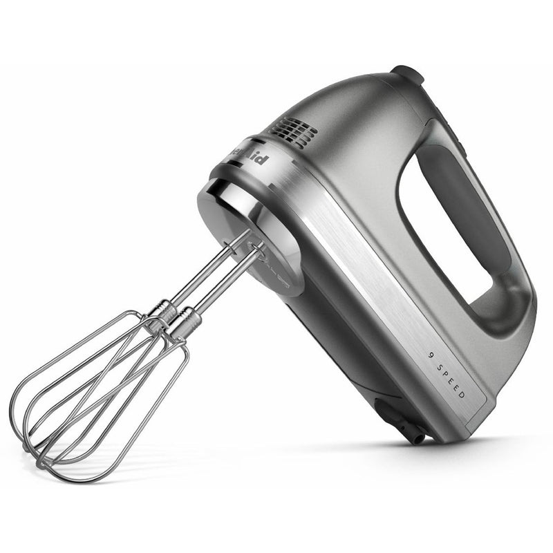 Kitchen Aid 9-Speed Digital Hand Mixer w/Turbo Beater II Accessories in Contour Silver (KHM926CU)