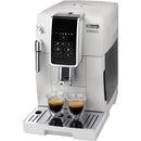 De'Longhi Dinamica Fully Automatic Coffee and Espresso Machine with Premium Manual Milk Frother in White (ECAM35020W)