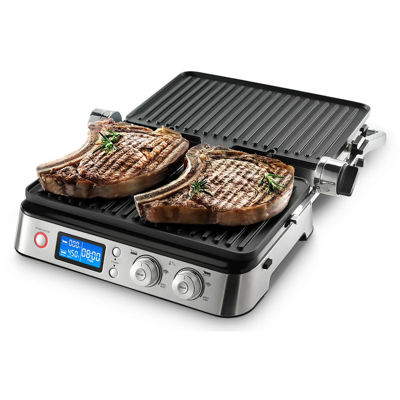 De'Longhi Livenza Indoor Counterop Grill and Open Barbeque in Stainless Steel (CGH1020D)