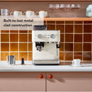KitchenAid Semi-Automatic Espresso Machine with Burr Grinder in Porcelain White - 15 Bar Pump (KES6551PL)