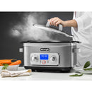 De'Longhi Livenza Multi Cooker 5 in 1 Slow Cooker in Brushed Stainless Steel (CKM1641D)