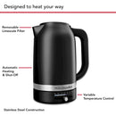 KitchenAid 1.7 Liter Water Kettle in Black Matte (KEK1701BM)