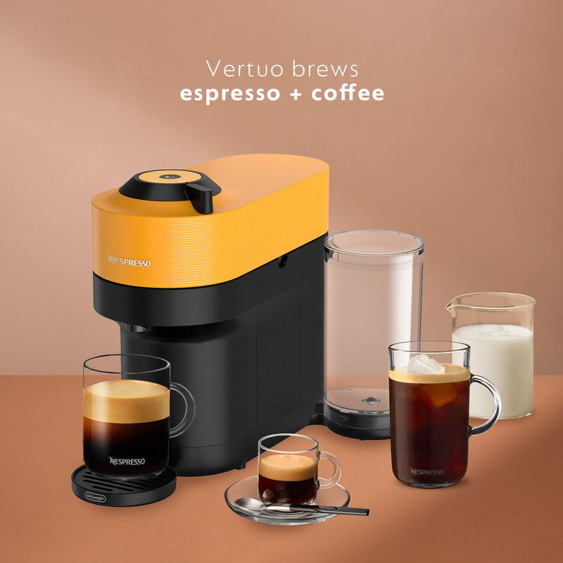 De'Longhi Nespresso Vertuo Pop+ Coffee & Espresso Single Serve in Mango Yellow (ENV92Y)