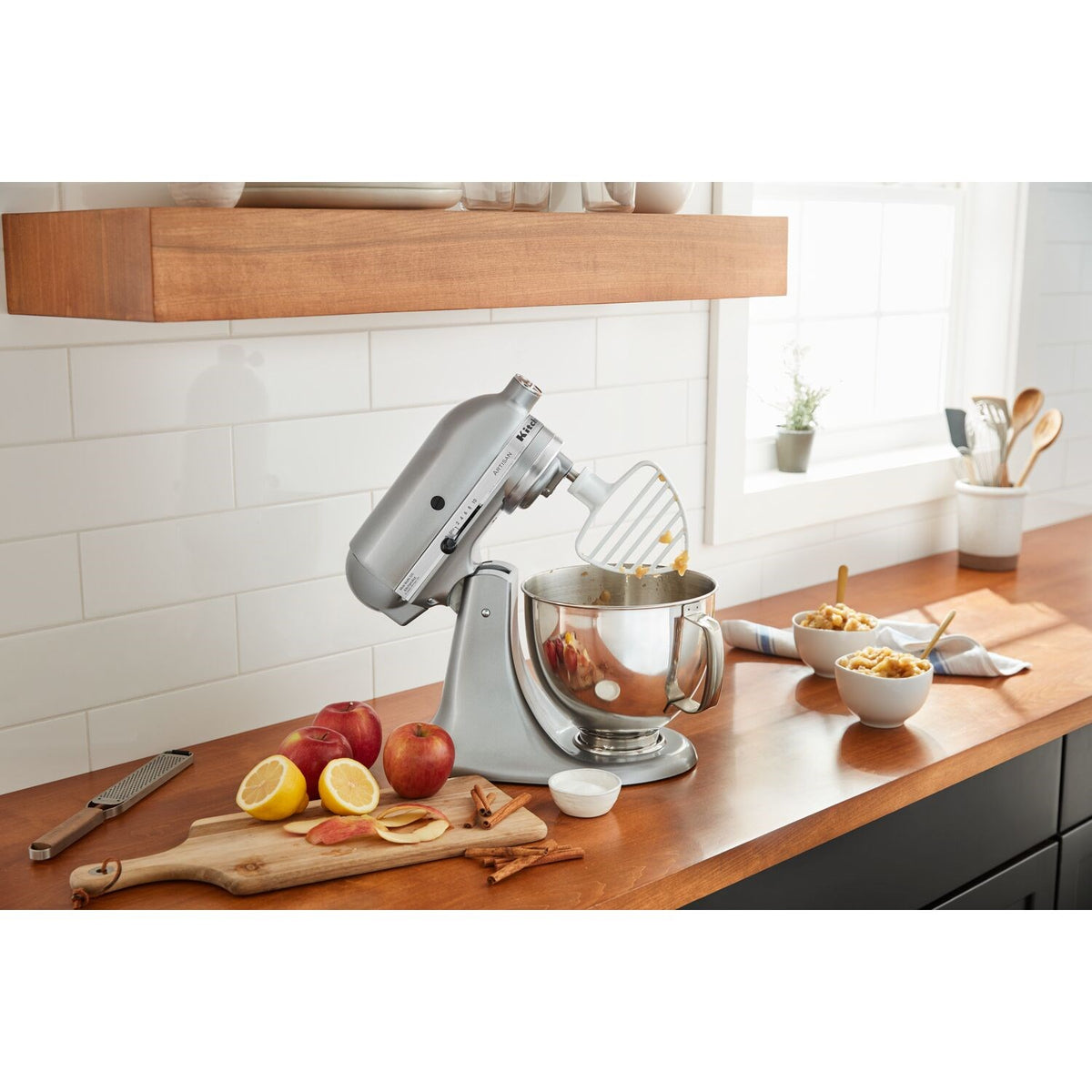 KitchenAid Artisan 5-Quart Tilt-Head Stand Mixer in Contour Silver (KS