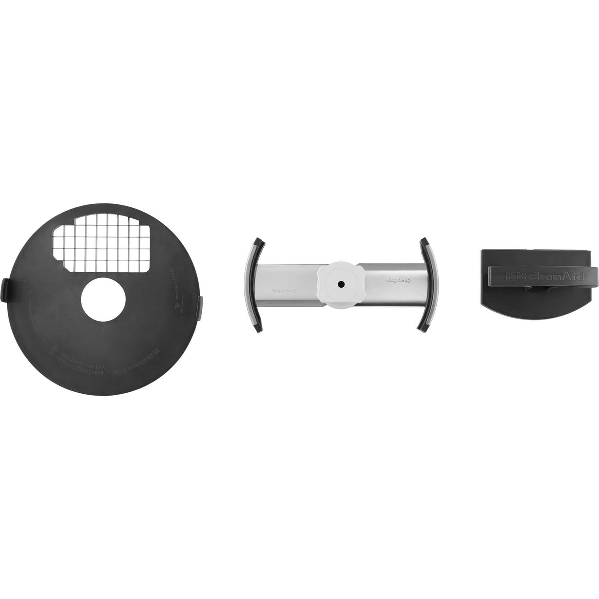 Assorted dicing kit cutting discs and inserts in black