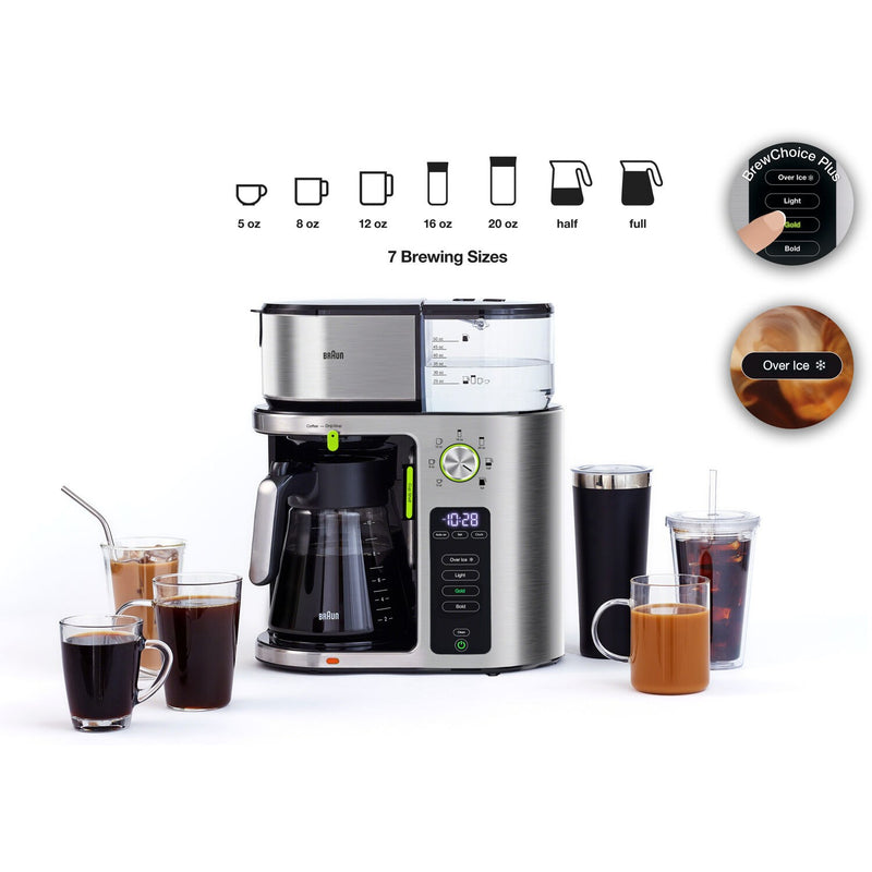 Braun MultiServe Drip Coffee White/Stainless Steel KF9150WH - Best Buy